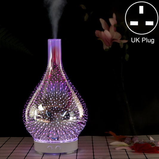 Mini 100ml Household Humidifier Ultrasonic Creative Purification 3D Glass Aromatherapy Machine Automatic Alcohol Sprayer, UK Plug - Home & Garden by buy2fix | Online Shopping UK | buy2fix