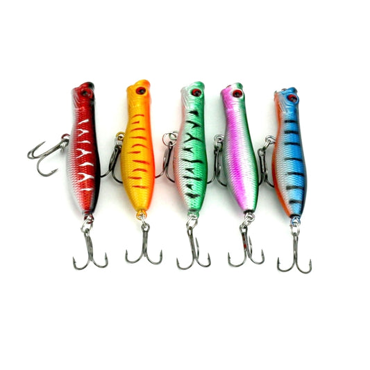 HENGJIA Artificial Fishing Lures Popper Bionic Fishing Bait with Hooks, Length: 6 cm, Random Color Delivery - Outdoor & Sports by HENGJIA | Online Shopping UK | buy2fix