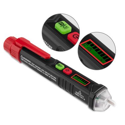 HABOTEST HT100 High-sensitivity LCD Digital Display Sound and Light Alarm Test Pen - Current & Voltage Tester by HABOTEST | Online Shopping UK | buy2fix