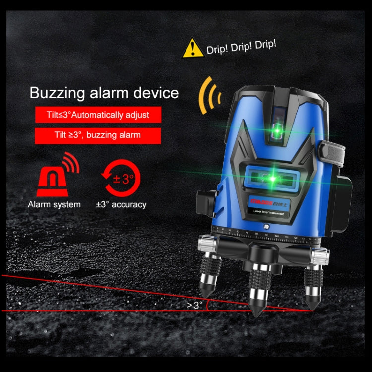 MBOOS LD Blue Light 2 Line Outdoor Laser Level Instrument with Suitcase & 1m Tripod - Consumer Electronics by buy2fix | Online Shopping UK | buy2fix