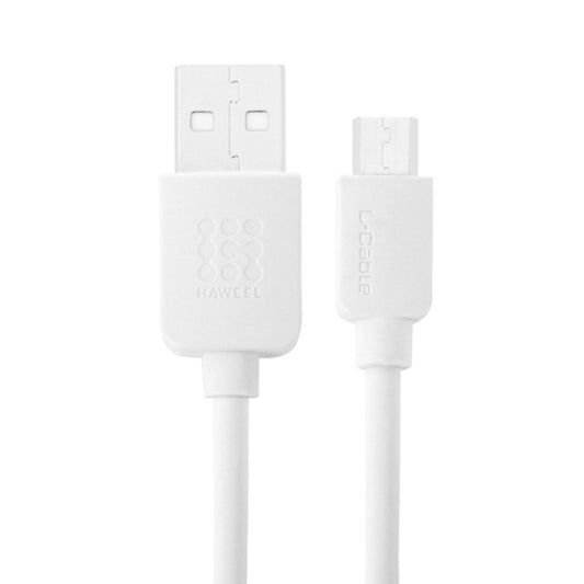 HAWEEL 3m High Speed Micro USB to USB Data Sync Charging Cable, For Samsung, Xiaomi, Huawei, LG, HTC, The Devices with Micro USB Port(White) - Micro USB Cable by buy2fix | Online Shopping UK | buy2fix