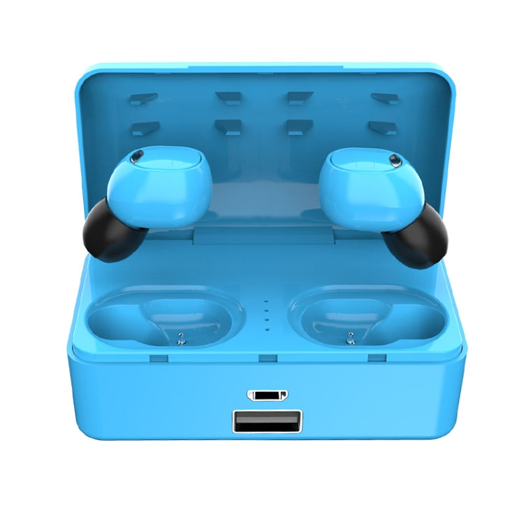 G10 TWS Bluetooth 5.0 Wireless Bluetooth Earphone with Charging Box, Support Digital Display & HD Call & Power Bank(Blue) - TWS Earphone by buy2fix | Online Shopping UK | buy2fix