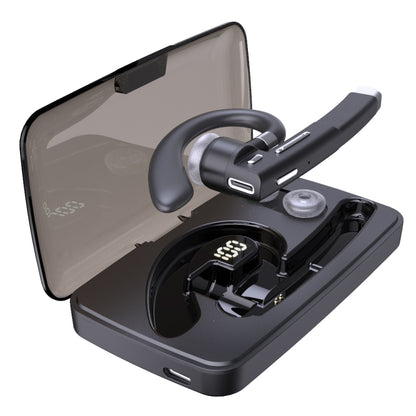 YYK-520 Single Rotatable Ear-hanging Business Bluetooth Earphone with Charging Box & Digital Display, Support Call & Redial The Last Call - Bluetooth Earphone by buy2fix | Online Shopping UK | buy2fix