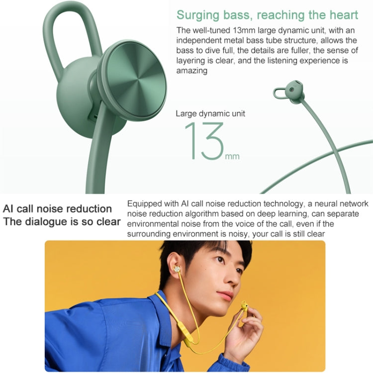 Original Huawei FreeLace Wireless Earphone Vibrant Edition (Spruce Green) - Neck-mounted Earphone by Huawei | Online Shopping UK | buy2fix