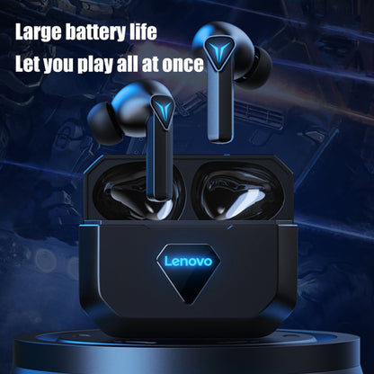 Lenovo LivePods GM6 Wireless Bluetooth 5.0 TWS Gaming Earphones with Charging Box (Black) - Bluetooth Earphone by Lenovo | Online Shopping UK | buy2fix