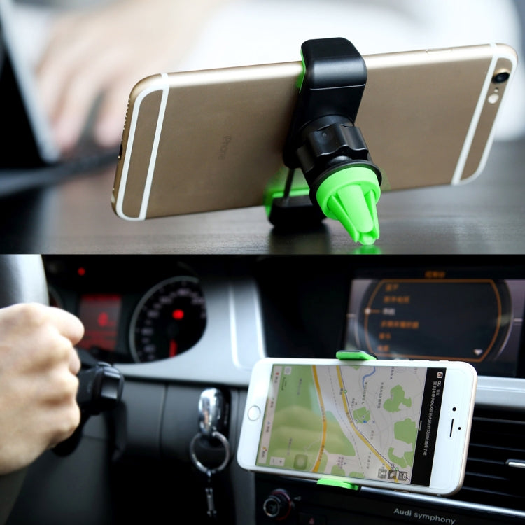 ROCK 360 Degrees Rotating Car Air Vent Mount Phone Holder Stand, Below 6 inch Mobilephones Can Be Used - Car Holders by ROCK | Online Shopping UK | buy2fix