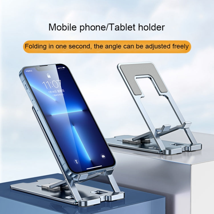 LK022 Portable Foldable Desktop Phone Holder (Silver) - Desktop Holder by buy2fix | Online Shopping UK | buy2fix