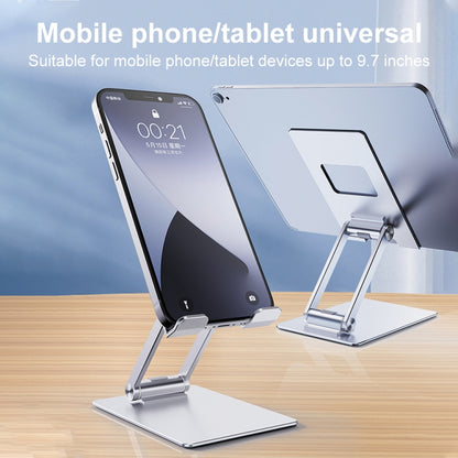 R-JUST SJ33 Aluminum Alloy Folding Phone / Tablet Stand(Silver) - Desktop Holder by R-JUST | Online Shopping UK | buy2fix