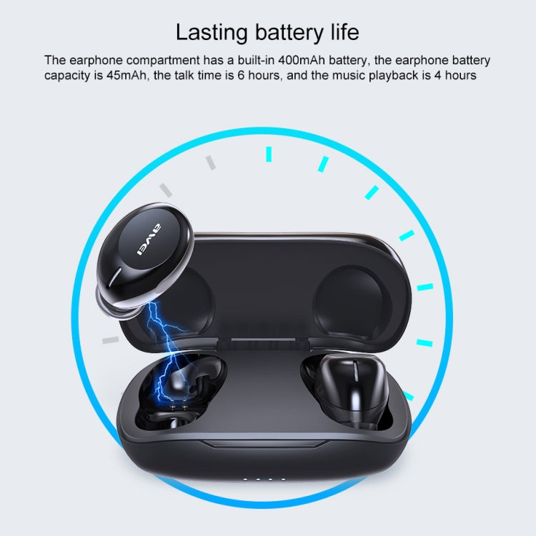 ipipoo T20 IPX4 Waterproof Bluetooth 5.0 Touch Wireless Bluetooth Earphone with Charging Box, Support Call & Siri (Black) - Bluetooth Earphone by ipipoo | Online Shopping UK | buy2fix