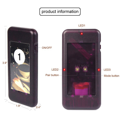 QC100 999 Channel Restaurant Wireless Paging Queuing Calling System with 20 Call Coaster Pagers, EU Plug - Security by buy2fix | Online Shopping UK | buy2fix