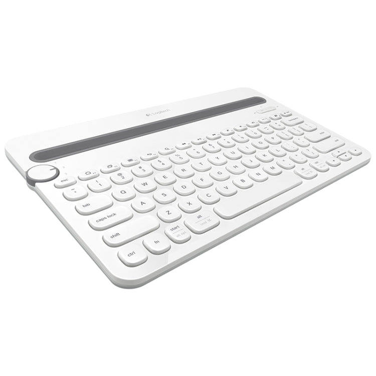 Logitech K480 Multi-device Bluetooth 3.0 Wireless Bluetooth Keyboard with Stand (White) - Wireless Keyboard by Logitech | Online Shopping UK | buy2fix