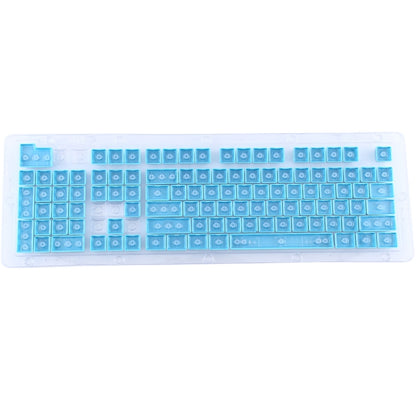 104 Keys Double Shot PBT Backlit Keycaps for Mechanical Keyboard(Blue) - Silicone / Sticker by buy2fix | Online Shopping UK | buy2fix