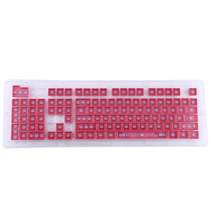 104 Keys Double Shot PBT Backlit Keycaps for Mechanical Keyboard(Red) - Silicone / Sticker by buy2fix | Online Shopping UK | buy2fix