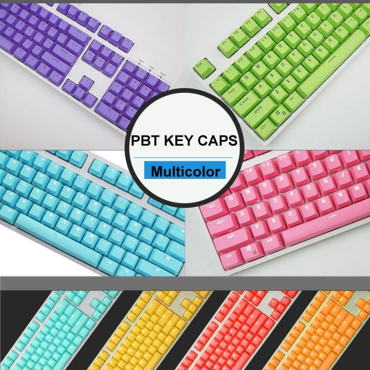 104 Keys Double Shot PBT Backlit Keycaps for Mechanical Keyboard (Purple) - Silicone / Sticker by buy2fix | Online Shopping UK | buy2fix