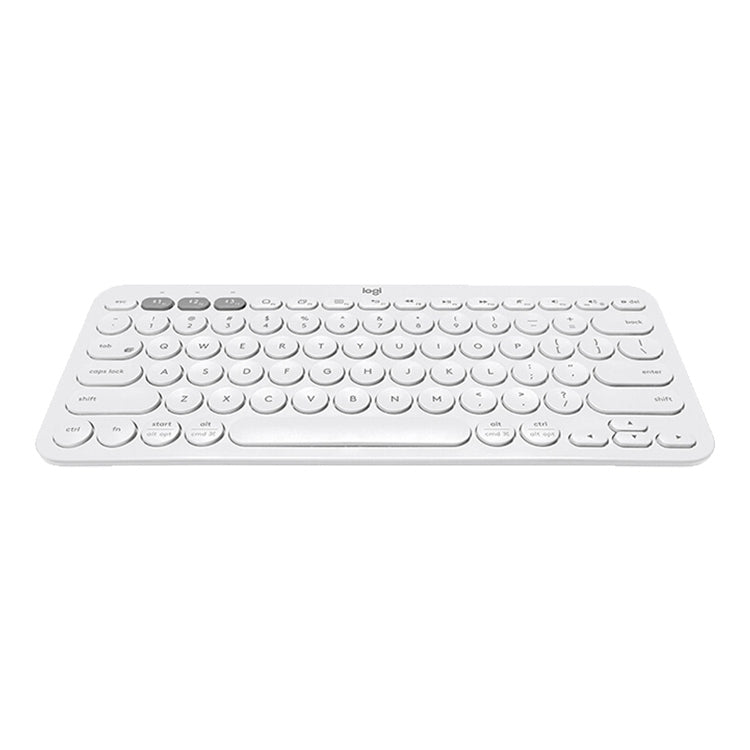 Logitech K380 Portable Multi-Device Wireless Bluetooth Keyboard (White) - Wireless Keyboard by Logitech | Online Shopping UK | buy2fix