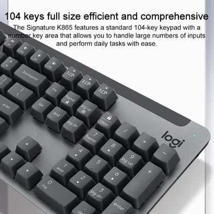 Logitech K865 104 Keys Wireless Bluetooth Mechanical Keyboard, Red Shaft (Blue) - Wireless Keyboard by Logitech | Online Shopping UK | buy2fix