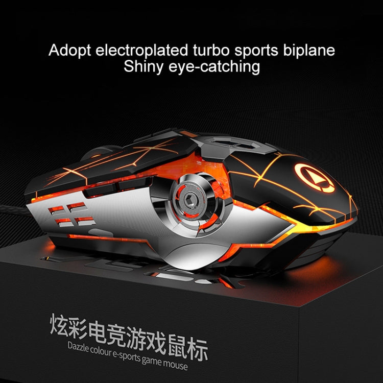 YINDIAO 3200DPI 4-modes Adjustable 7-keys RGB Light Wired Gaming Mechanical Mouse, Style: Audio Version (White) - Wired Mice by YINDIAO | Online Shopping UK | buy2fix