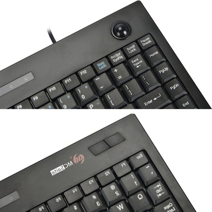 MC Saite MC-9712 Wired 88 Keys Multimedia Computer Keyboard with Trackball for Windows - Wired Keyboard by MC Saite | Online Shopping UK | buy2fix