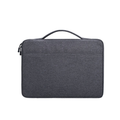 Oxford Cloth Waterproof Laptop Handbag for 14.1 inch Laptops, with Trunk Trolley Strap(Dark Gray) - 14.1 inch by buy2fix | Online Shopping UK | buy2fix