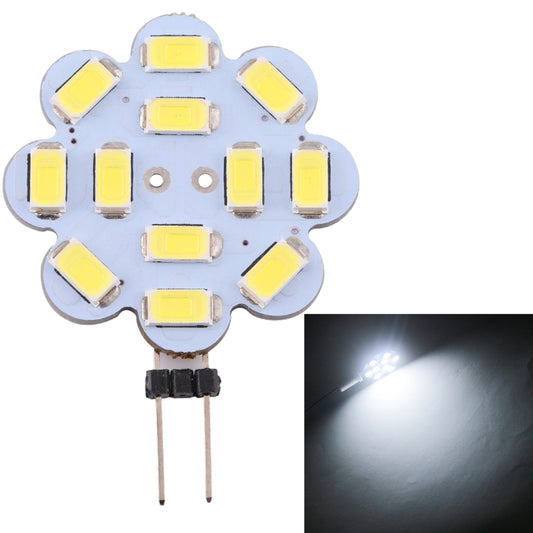 G4 12 LEDs SMD 5730 240LM 6000-6500K Plum Flower Shape Stepless Dimming Energy Saving Light Pin Base Lamp Bulb, DC 12V(White Light) - LED Light by buy2fix | Online Shopping UK | buy2fix