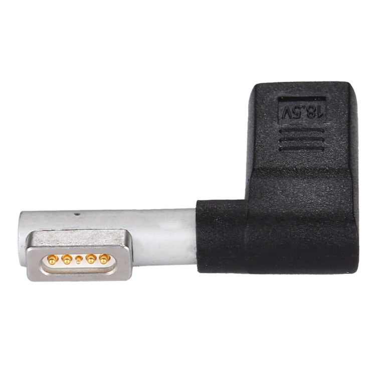 USB-C / Type-C Female to 5 Pin MagSafe 1 (L-Shaped) Male Charge Adapter (Black) - Cable & Adapter by buy2fix | Online Shopping UK | buy2fix