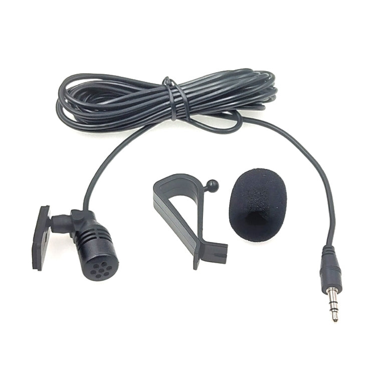 ZJ015MR Stereo 2.5mm Straight Plug Car Navigation DVD External Paste Microphone, Length: 3m - Consumer Electronics by buy2fix | Online Shopping UK | buy2fix
