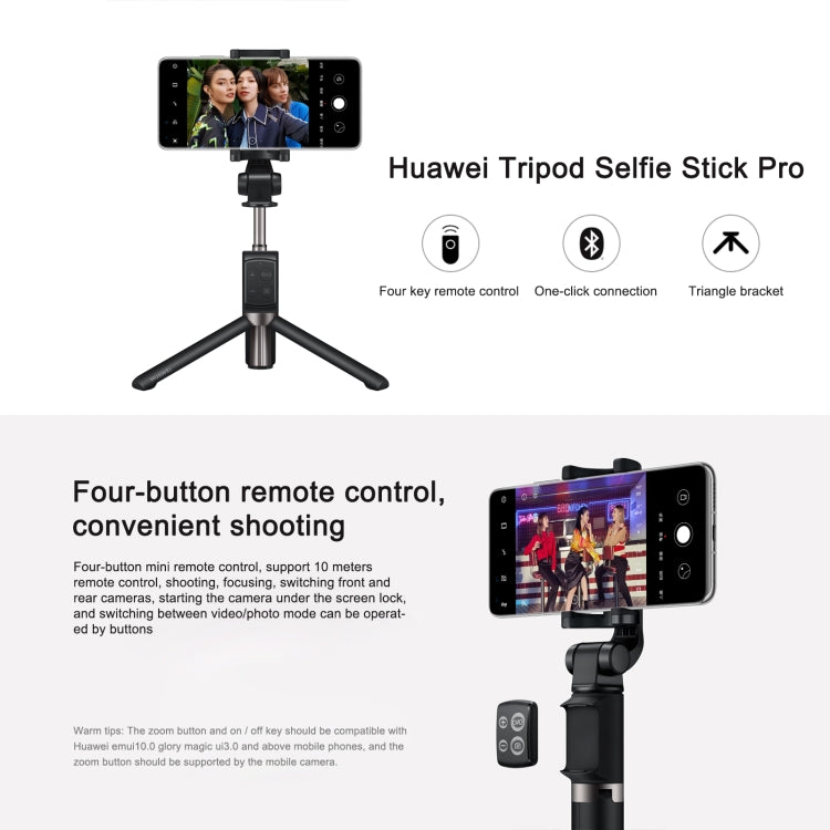 Original Huawei Wireless Bluetooth Tripod Self Timer Selfie Stick (White) - Selfie Sticks by Huawei | Online Shopping UK | buy2fix