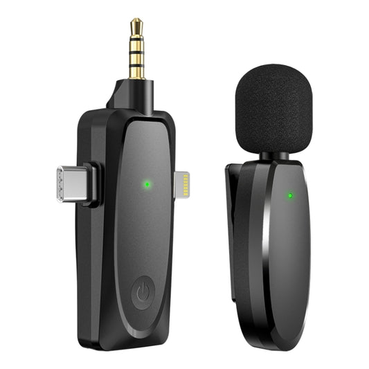 AP003 Mini Smart Noise Reduction Wireless Lavalier Microphone(Black) - Consumer Electronics by buy2fix | Online Shopping UK | buy2fix