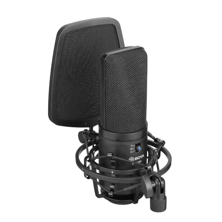 BOYA BY-M1000 Professional Recording Studio Cardioid Omnidirectional Switchable Microphone - Consumer Electronics by BOYA | Online Shopping UK | buy2fix