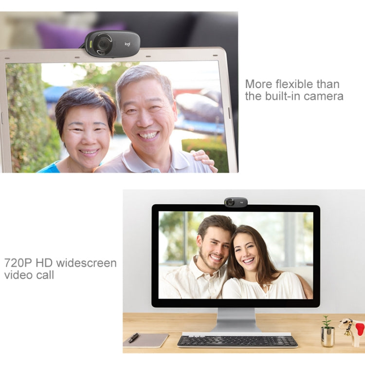 Logitech HD Webcam C310 Easy and Clear HD 720p Video Call(Black) - HD Camera by Logitech | Online Shopping UK | buy2fix