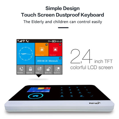 PG-103-GSM WiFi + GSM Touch Screen Intelligent Alarm System - Security by buy2fix | Online Shopping UK | buy2fix