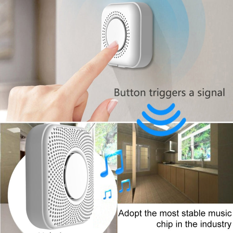 PJ-16 Intelligent Wireless Doorbell with 8-level Volume Adjustable & 36 Ringtones - Security by buy2fix | Online Shopping UK | buy2fix