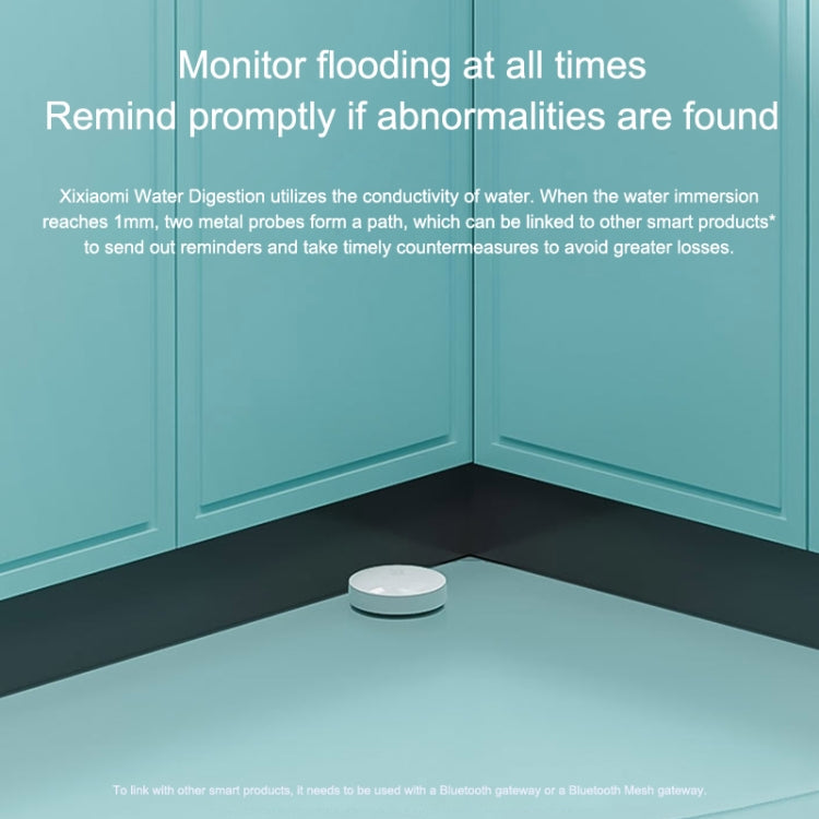 Original Xiaomi Wireless Bluetooth Flood Guard Intelligently Detects Water Leakage Xiaoai Speaker Linkage App to Remotely Remind Smart Home, need to be used with CA1001 - Security by Xiaomi | Online Shopping UK | buy2fix