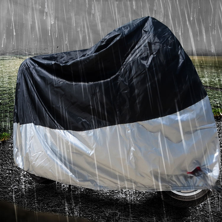 210D Oxford Cloth Motorcycle Electric Car Rainproof Dust-proof Cover, Size: XXXL (Black) - Raincoat by buy2fix | Online Shopping UK | buy2fix