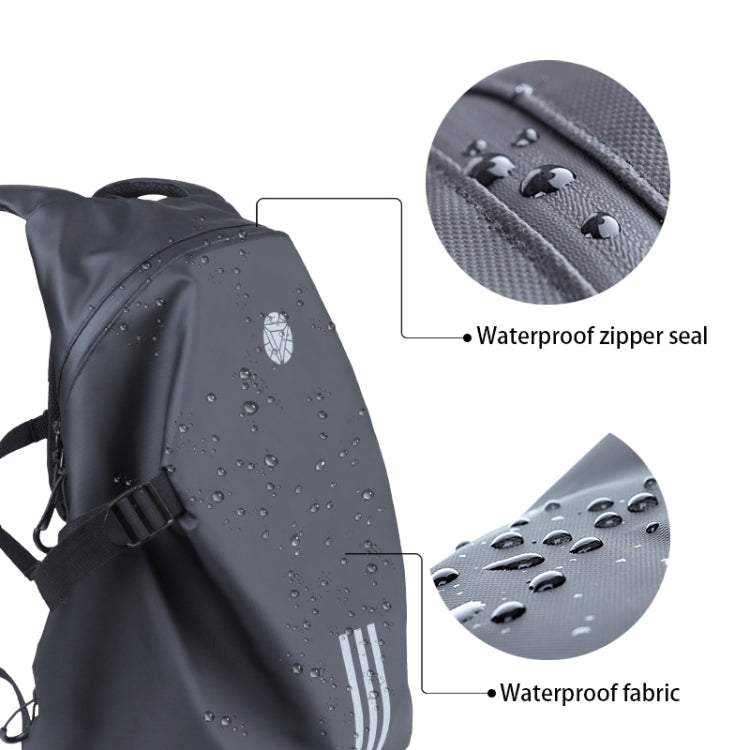 Motorcycle Rainproof Shoulders Helmet Soft Riding Backpack (Black) - In Car by buy2fix | Online Shopping UK | buy2fix