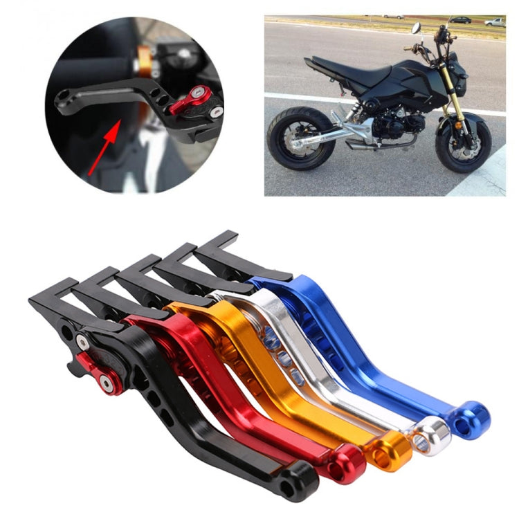 Speedpark Motorcycle Modified Adjustable Brake Clutch Handle Lever for Honda GROM MSX125 (Black) - Motorbike Brakes by Speedpark | Online Shopping UK | buy2fix