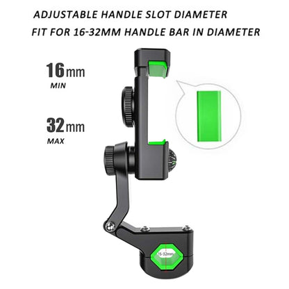 Motorcycle Spherical Compass Phone Holder, Handlebar without Light (Green) - In Car by buy2fix | Online Shopping UK | buy2fix