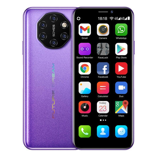 SOYES S10i, 3GB+32GB, Fingerprint Identification, 3.46 inch Android 6.0 MTK6737V/WA Quad Core up to 1.1GHz, Dual SIM, Bluetooth, WiFi, GPS, Network: 4G(Purple) - SOYES by SOYES | Online Shopping UK | buy2fix