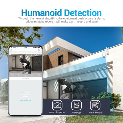 ESCAM QF800 H.265X 8MP AI Humanoid Detection Auto Tracking Waterproof WiFi IP Camera,AU Plug (White) - Security by ESCAM | Online Shopping UK | buy2fix