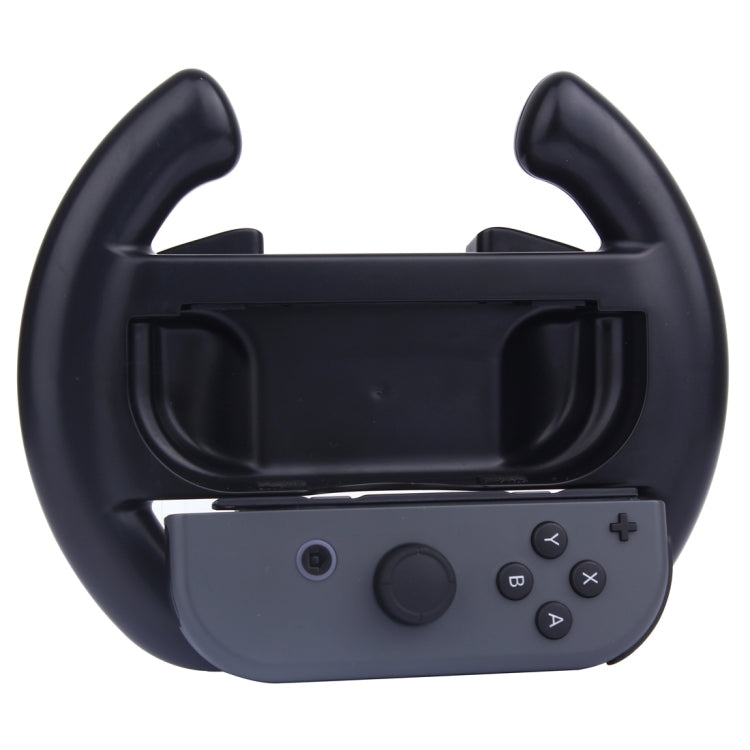 For Nintendo Switch Joy-Con Controller (Not Included) Semicircle Gaming Steering Wheel(Black) - Gamepads by buy2fix | Online Shopping UK | buy2fix