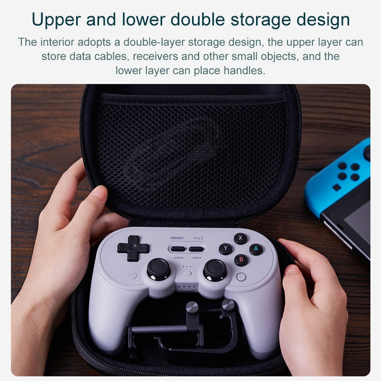 8Bitdo Gamepad Storage Bag for SN30 PRO 2 / SN30 PRO+(Black) - Other Accessories by 8BitDo | Online Shopping UK | buy2fix