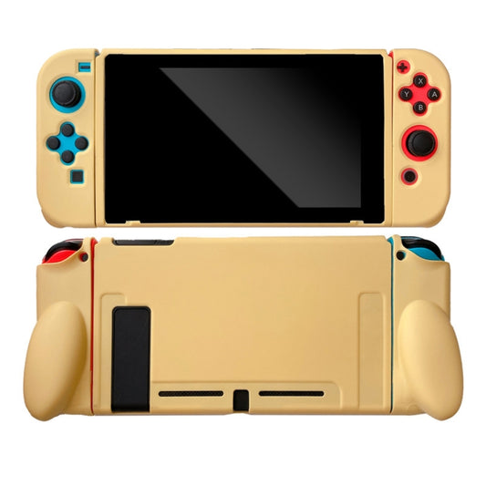For Nintendo Switch Pure Color Shockproof TPU Case(Yellowish-brown) - Cases by buy2fix | Online Shopping UK | buy2fix