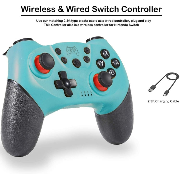 6-axis Bluetooth Joypad Gamepad Game Controller for Switch Pro(Grey) - Gamepads by buy2fix | Online Shopping UK | buy2fix