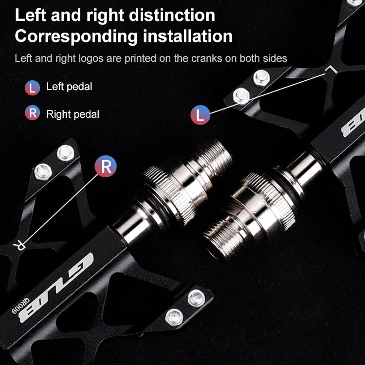 GUB QR-009 Aluminum Alloy MTB Non-slip Bicycle Pedals - Outdoor & Sports by GUB | Online Shopping UK | buy2fix