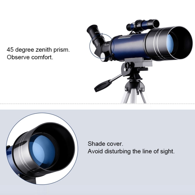 WR852-3 16x/66x70 High Definition High Times Astronomical Telescope with Tripod & Phone Fixing Clip & Moon Filter(White) - Monocular Binoculars by buy2fix | Online Shopping UK | buy2fix