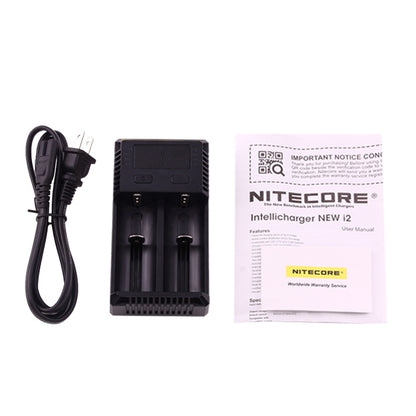 Nitecore NEW i2 Intelligent Digi Smart Charger with LED Indicator for 14500, 16340 (RCR123), 18650, 22650, 26650, Ni-MH and Ni-Cd (AA, AAA) Battery - Consumer Electronics by buy2fix | Online Shopping UK | buy2fix