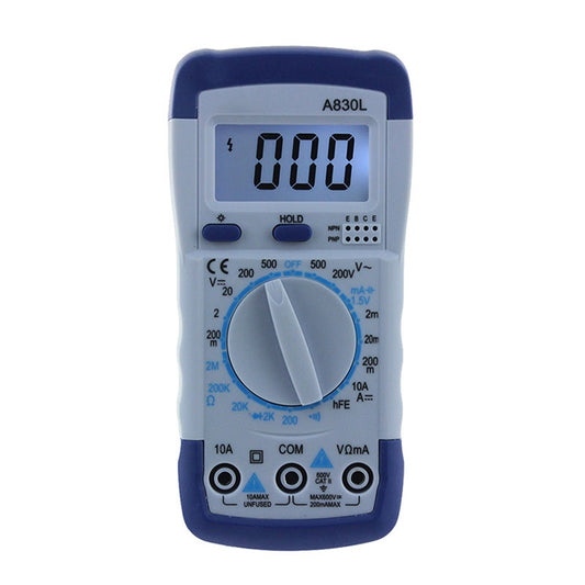 ANENG A830L Handheld Multimeter Household Electrical Instrument (Blue White) - Consumer Electronics by ANENG | Online Shopping UK | buy2fix