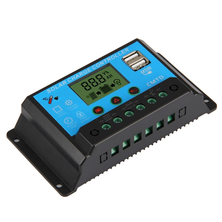 CMTD-2420 20A 12V/24V Solar Charge / Discharge Controller with LED Display & Dual USB Ports - Consumer Electronics by buy2fix | Online Shopping UK | buy2fix