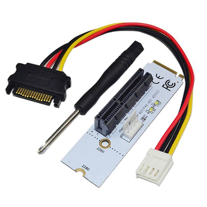 NGFF M.2 Key M to PCI-E 1X / 4X / 8X / 16X Graphics Card Mining Slot Adapter Riser Converter Card with LED -  by buy2fix | Online Shopping UK | buy2fix