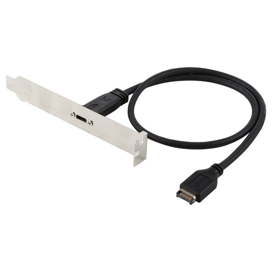 50cm Panel Bracket Header USB-C / Type-C Female to USB 3.1 Type-E Extension Wire Connector Cord Cable - Computer & Networking by buy2fix | Online Shopping UK | buy2fix